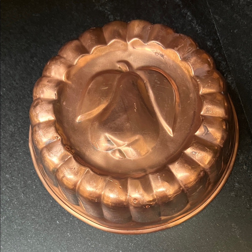 Vintage Copper Mold with Pear Design